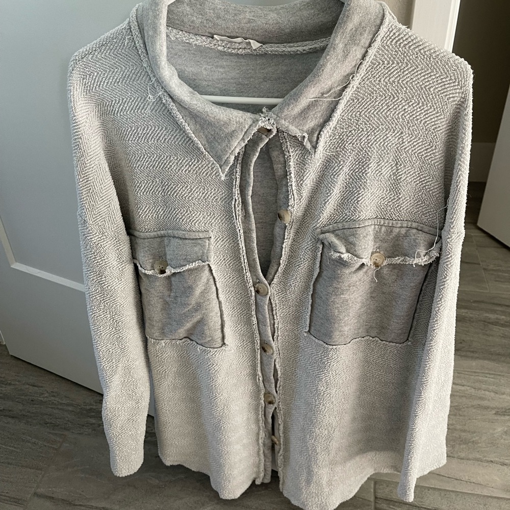 French Terry Shacket! - Picture 2 of 3